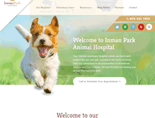 Tablet Screenshot of inmanparkanimalhospital.com